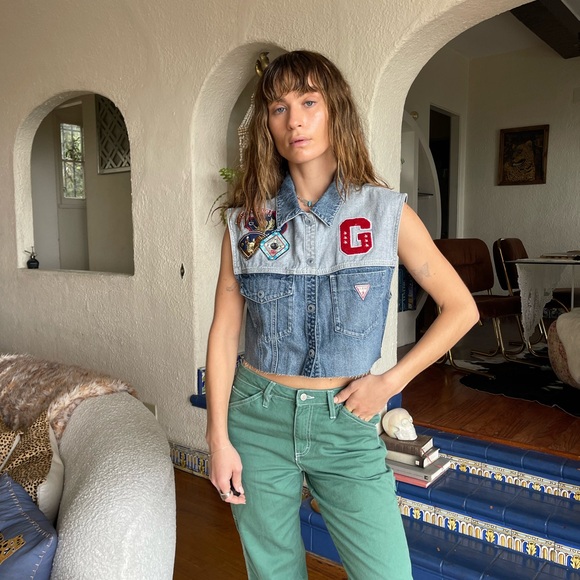 VINTAGE GUESS Denim Vest - Picture 6 of 10